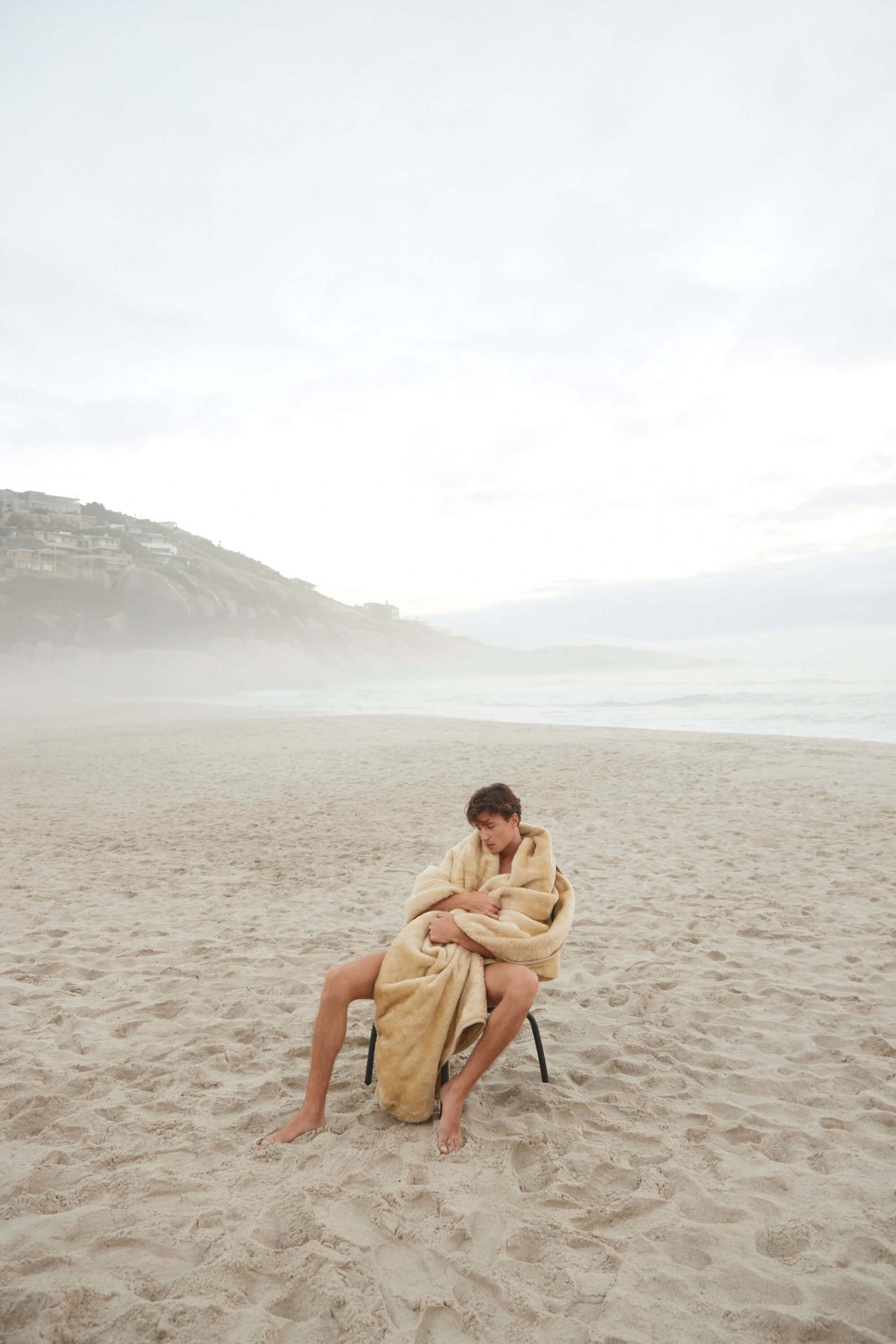 male model beach